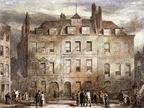 Fleet Street Looking Up to Temple Bar with Old St. Dunstans, and St. Clement Danes, 1834-George Sidney Shepherd-Giclee Print