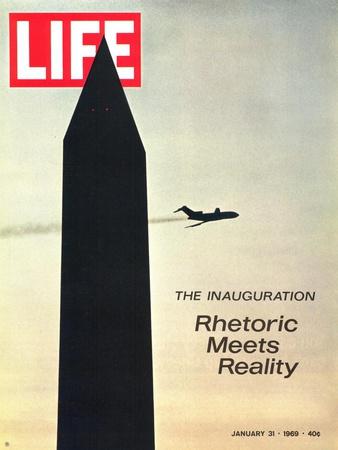 The Inauguration: Rhetoric Meets Reality, Washington Monument and Plane, January 31, 1969