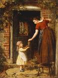 Playing With Baby, 1863-George Smith-Framed Giclee Print