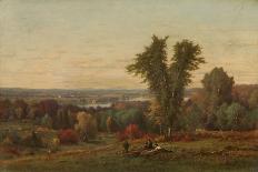 Opposite the Palisades, 1870 (Oil on Canvas)-George Snr Inness-Giclee Print