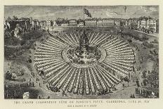 The Grand Coronation Fete on Parker's Piece, Cambridge, 28 June 1838-George Snr Scharf-Framed Giclee Print