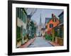 George St., Lambertville, 2017 ( Oil on Canvas)-Anthony Butera-Framed Giclee Print