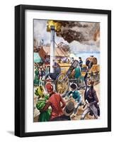 George Stephenson and the Rocket-Peter Jackson-Framed Giclee Print