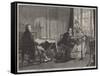 George Stephenson at Darlington in 1823-Alfred Rankley-Framed Stretched Canvas