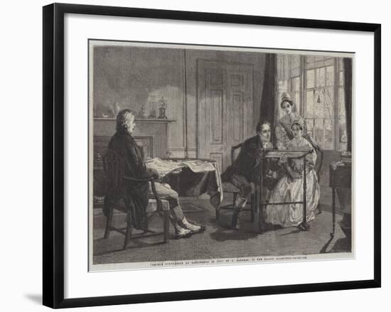 George Stephenson at Darlington in 1823-Alfred Rankley-Framed Giclee Print