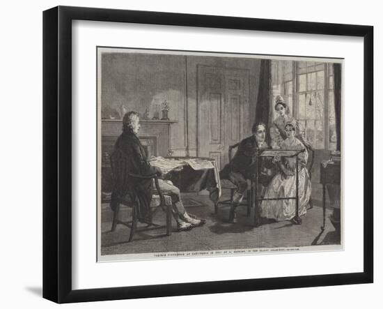 George Stephenson at Darlington in 1823-Alfred Rankley-Framed Giclee Print