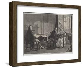 George Stephenson at Darlington in 1823-Alfred Rankley-Framed Giclee Print