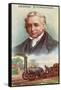 George Stephenson, First Locomotive Engine-null-Framed Stretched Canvas