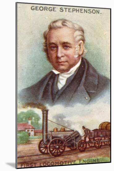 George Stephenson, First Locomotive Engine-null-Mounted Premium Giclee Print