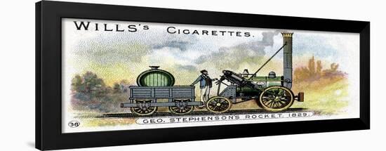 George Stephenson's Locomotive Rocket, 1829-null-Framed Giclee Print