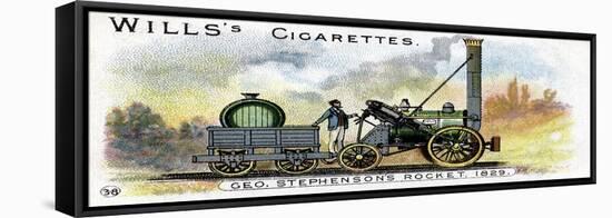 George Stephenson's Locomotive Rocket, 1829-null-Framed Stretched Canvas