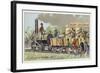 George Stephenson's Locomotive Rocket, 1830-null-Framed Giclee Print