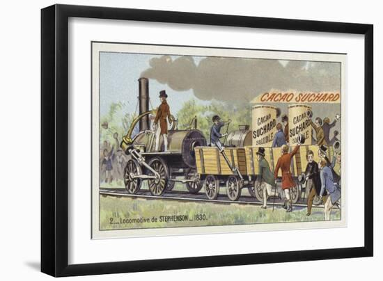 George Stephenson's Locomotive Rocket, 1830-null-Framed Giclee Print