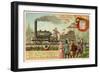 George Stephenson's Steam Locomotive Rocket, Liverpool, 1829-null-Framed Giclee Print