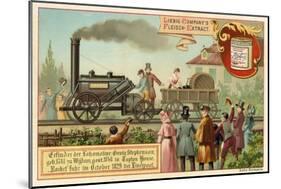 George Stephenson's Steam Locomotive Rocket, Liverpool, 1829-null-Mounted Giclee Print