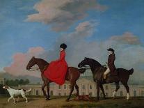 A Gentleman on a Grey Horse in a Rocky Wooded Landscape, 1781-George Stubbs-Giclee Print