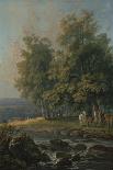 Wooded River Landscape-George the Elder Barret-Giclee Print