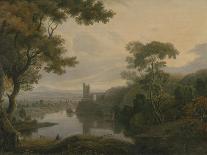 Landscape with Cottagers-George the Elder Barret-Giclee Print