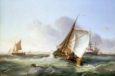 Whaler Phoenix entering Whitby Harbor-George the Elder Chambers-Giclee Print