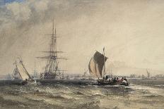 Port on a Stormy Day, 1835-George the Elder Chambers-Giclee Print