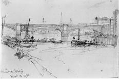 Sketch of London Bridge, 1860-George The Elder Scharf-Giclee Print