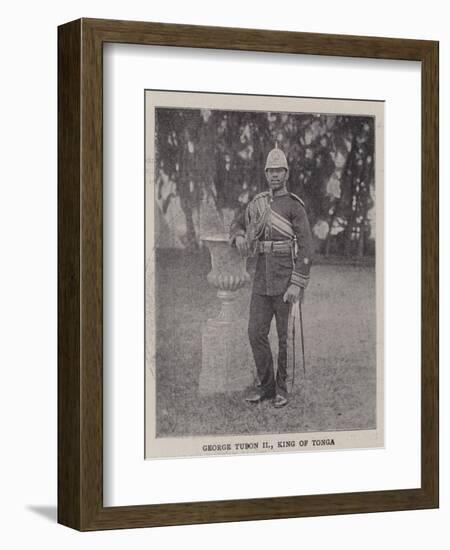 George Tubon Ii, King of Tonga-null-Framed Giclee Print