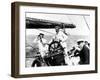 George V at the Helm of the Royal Yacht, 'Britannia' in 1924-null-Framed Photographic Print
