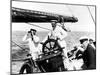 George V at the Helm of the Royal Yacht, 'Britannia' in 1924-null-Mounted Photographic Print