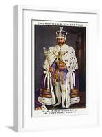 George V, Coronation Robe-null-Framed Art Print