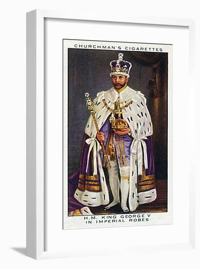 George V, Coronation Robe-null-Framed Art Print