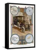 George V Enters the Royal Daimler-Samuel Begg-Framed Stretched Canvas