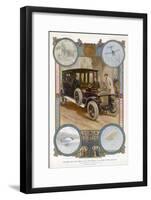 George V Enters the Royal Daimler-Samuel Begg-Framed Art Print