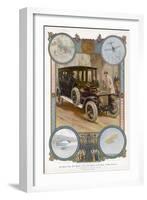 George V Enters the Royal Daimler-Samuel Begg-Framed Art Print