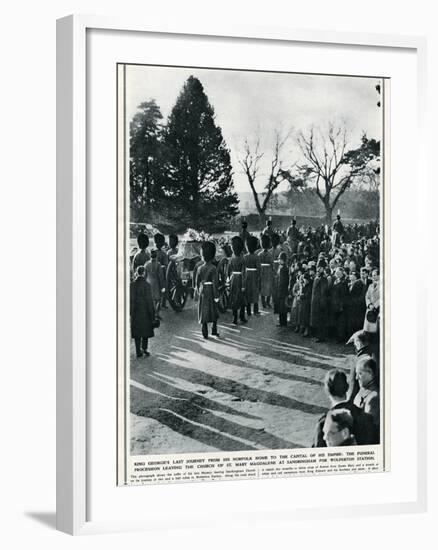 George V Last Journey at Norfolk-null-Framed Photographic Print