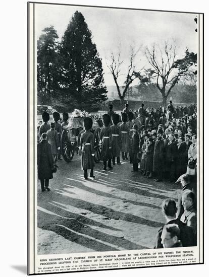 George V Last Journey at Norfolk-null-Mounted Photographic Print