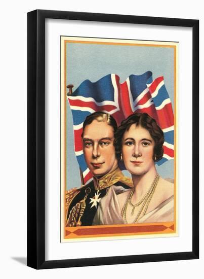 George VI and Elizabeth-null-Framed Art Print