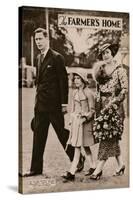 George VI and Queen Elizabeth, Daughter Elizabeth at Richmond-null-Stretched Canvas