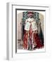 George VI in Coronation Robes: the Crimson Robe of State, with the Cap of Maintenance, 1937-Fortunino Matania-Framed Giclee Print