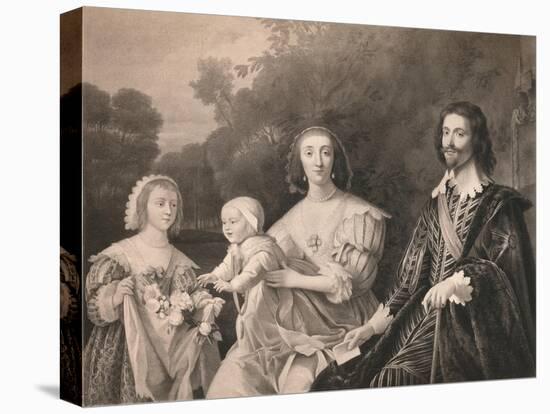 'George Villiers, Duke of Buckingham and Family', 1628, (1904)-Gerrit Van Honthorst-Stretched Canvas