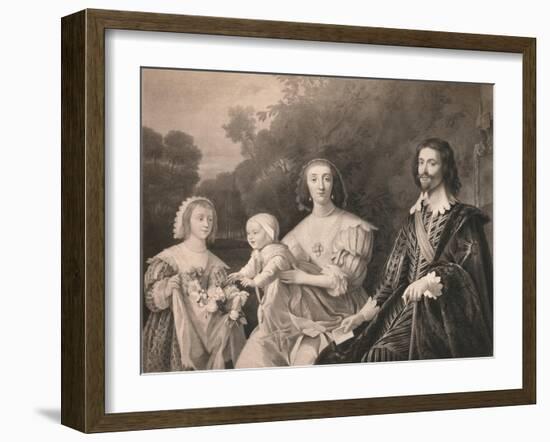 'George Villiers, Duke of Buckingham and Family', 1628, (1904)-Gerrit Van Honthorst-Framed Giclee Print