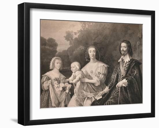 'George Villiers, Duke of Buckingham and Family', 1628, (1904)-Gerrit Van Honthorst-Framed Giclee Print