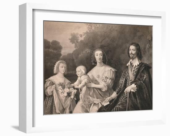 'George Villiers, Duke of Buckingham and Family', 1628, (1904)-Gerrit Van Honthorst-Framed Giclee Print