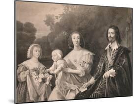 'George Villiers, Duke of Buckingham and Family', 1628, (1904)-Gerrit Van Honthorst-Mounted Giclee Print