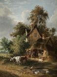 Farmyard Scene-George Vincent-Giclee Print