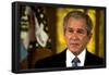 George W Bush (Crying) Art Poster Print-null-Framed Poster