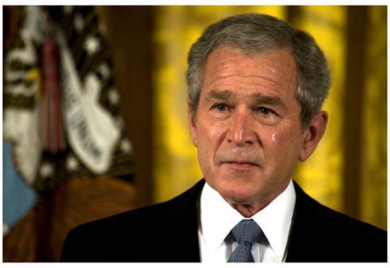 George W Bush (Crying) Art Poster Print | AllPosters.com