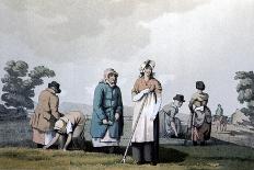 Wensleydale Knitters, from Costume of Yorkshire Engraved by Robert Havell-George Walker-Giclee Print