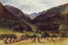 Harvest Time, Llyn Crafnant, North Wales, 1869 (W/C on Paper)-George Wallis-Giclee Print