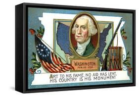 George Washington (1732-179), American President, 18th Century-null-Framed Stretched Canvas