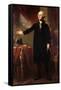 George Washington, 1732-99, 1st President of the United States-George Peter Alexander Healy-Framed Stretched Canvas